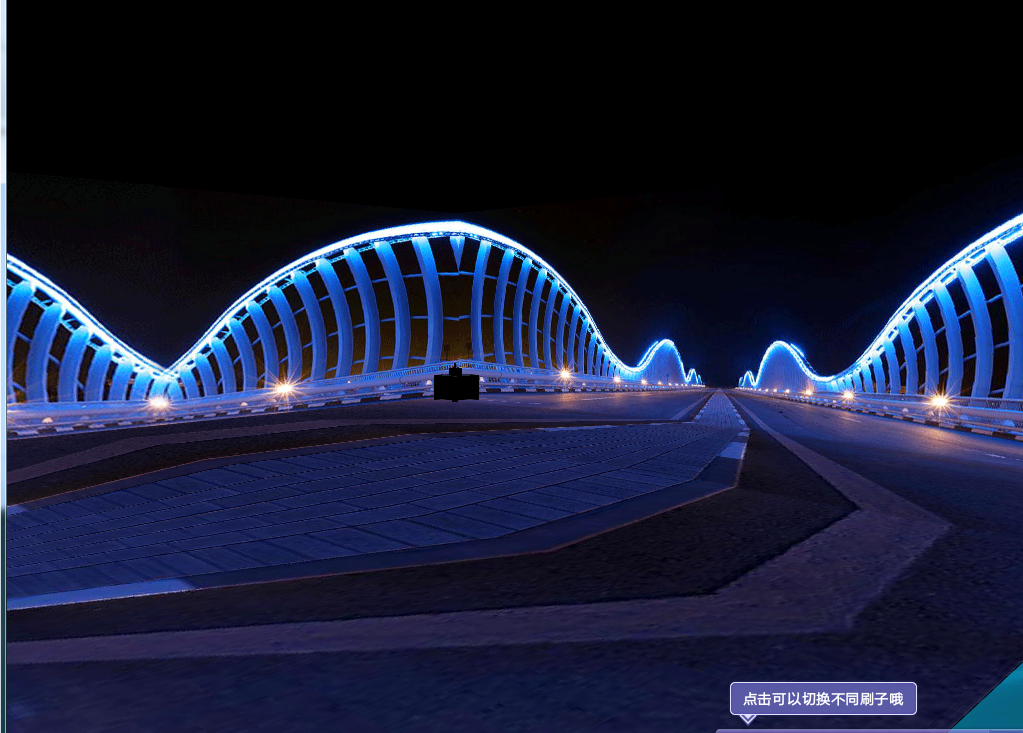 3D房间夜晚大桥